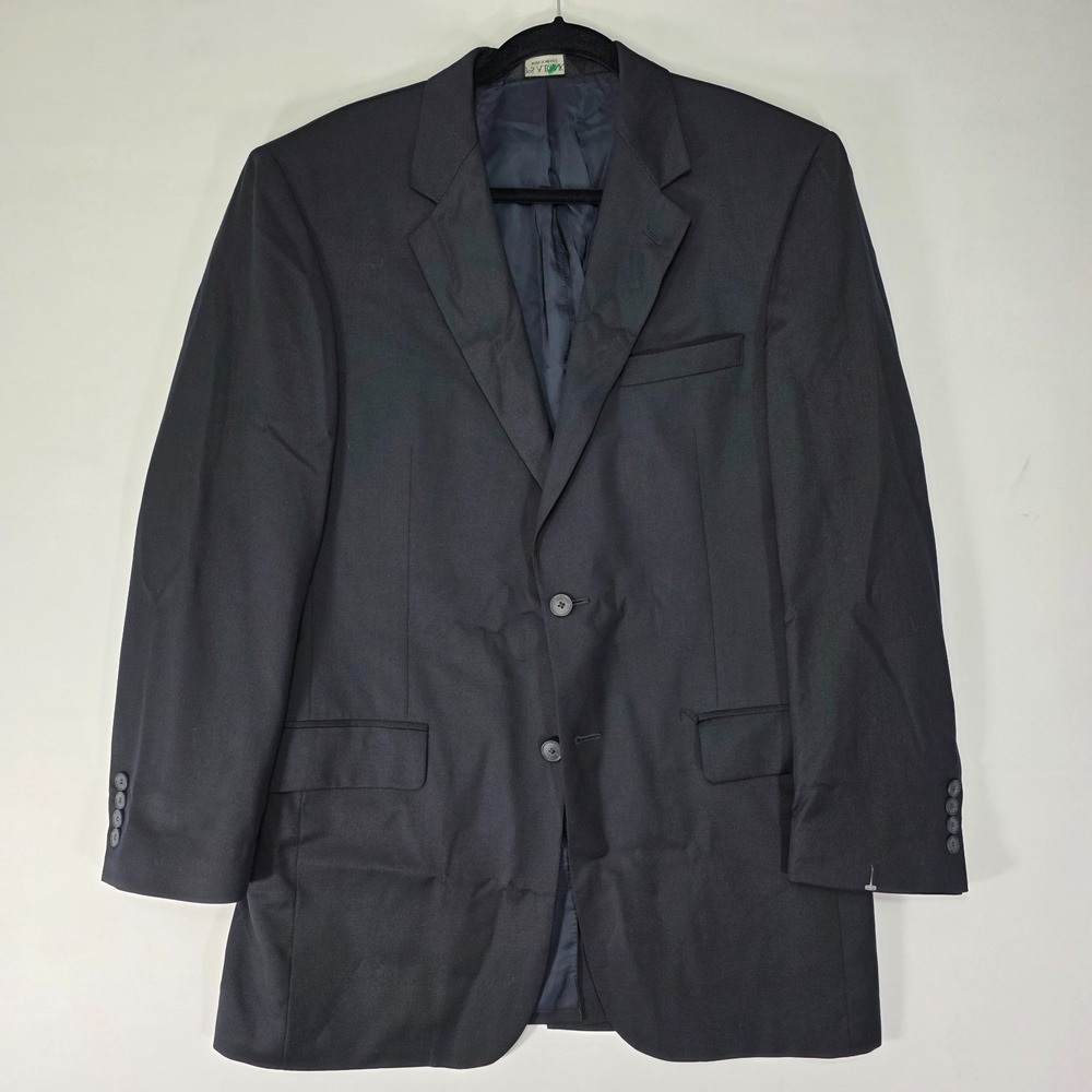 JOS A BANK 710 Gordon Men's Sport Coat Blazer Two Button Deep Navy Wool Size 40L